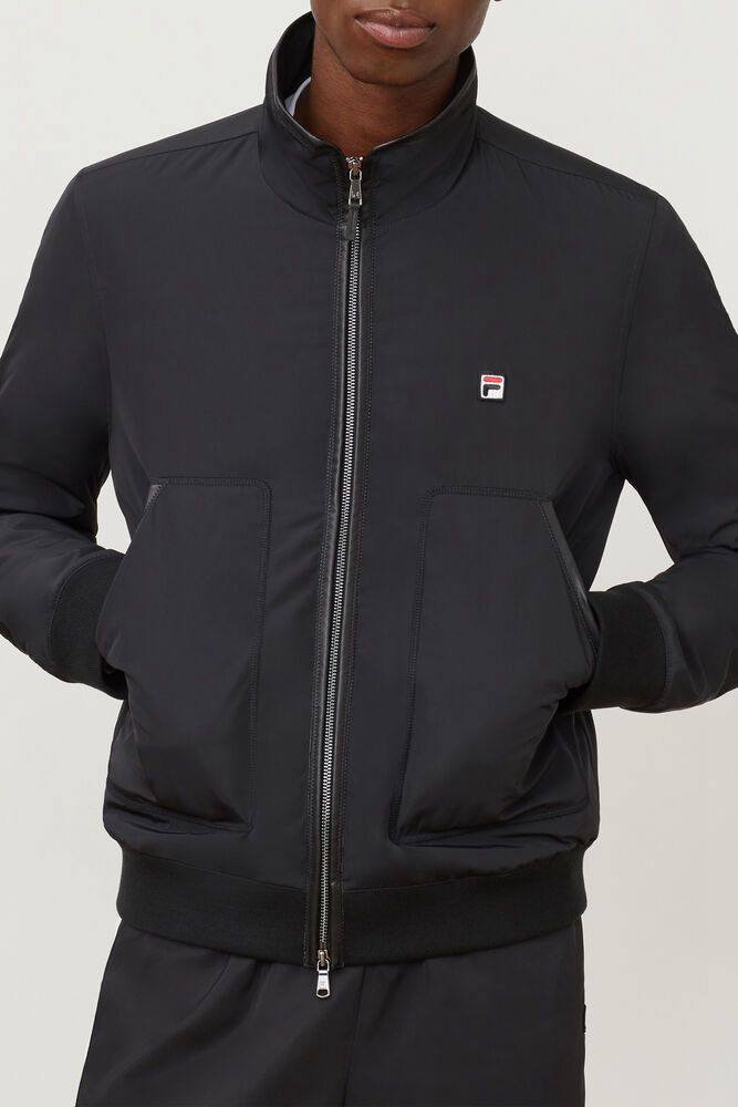 Fila Milano Woven Jacket Black - Mens - 20497WNXZ